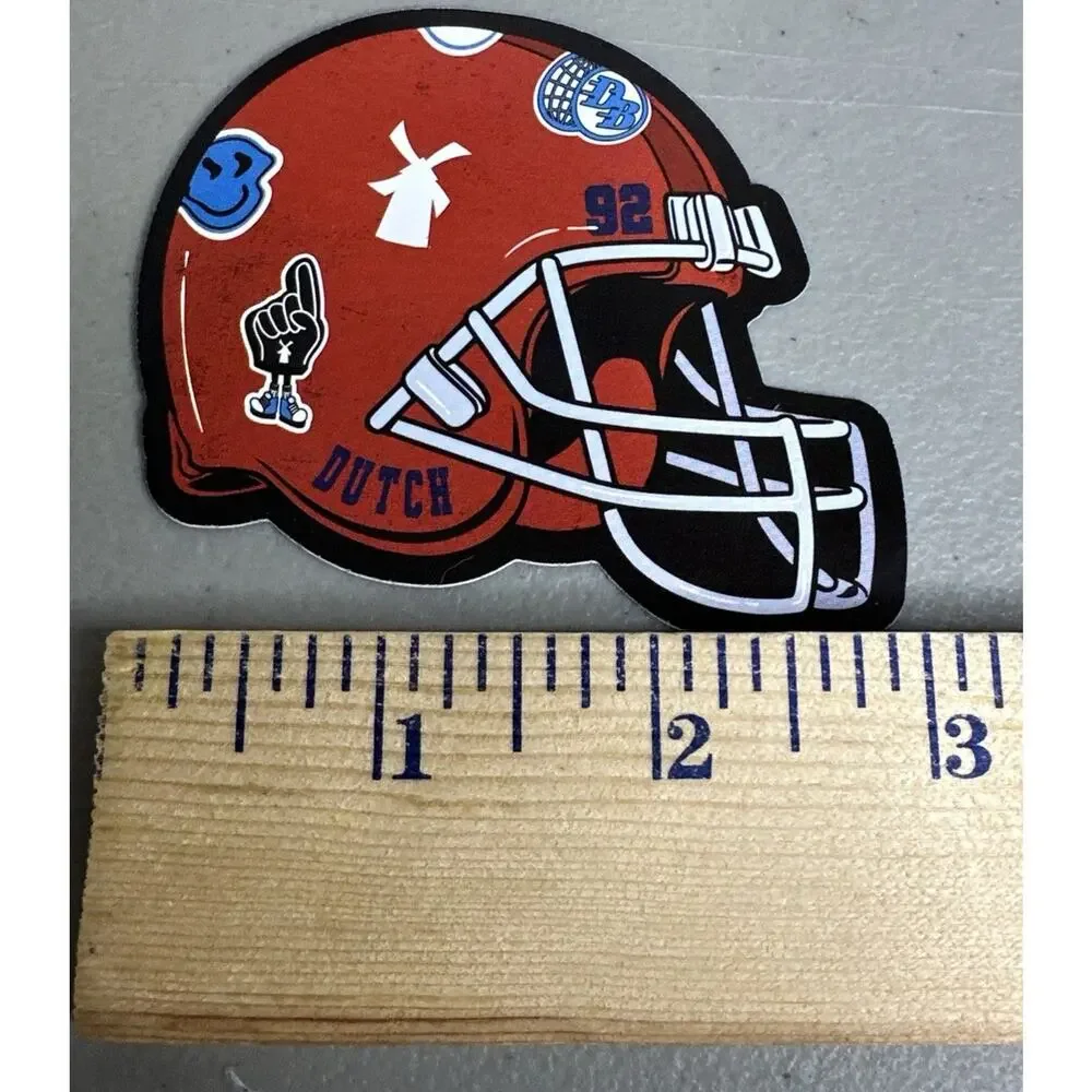 Dutch Bros September 8th 2026 Red Football Helmet Sticker New